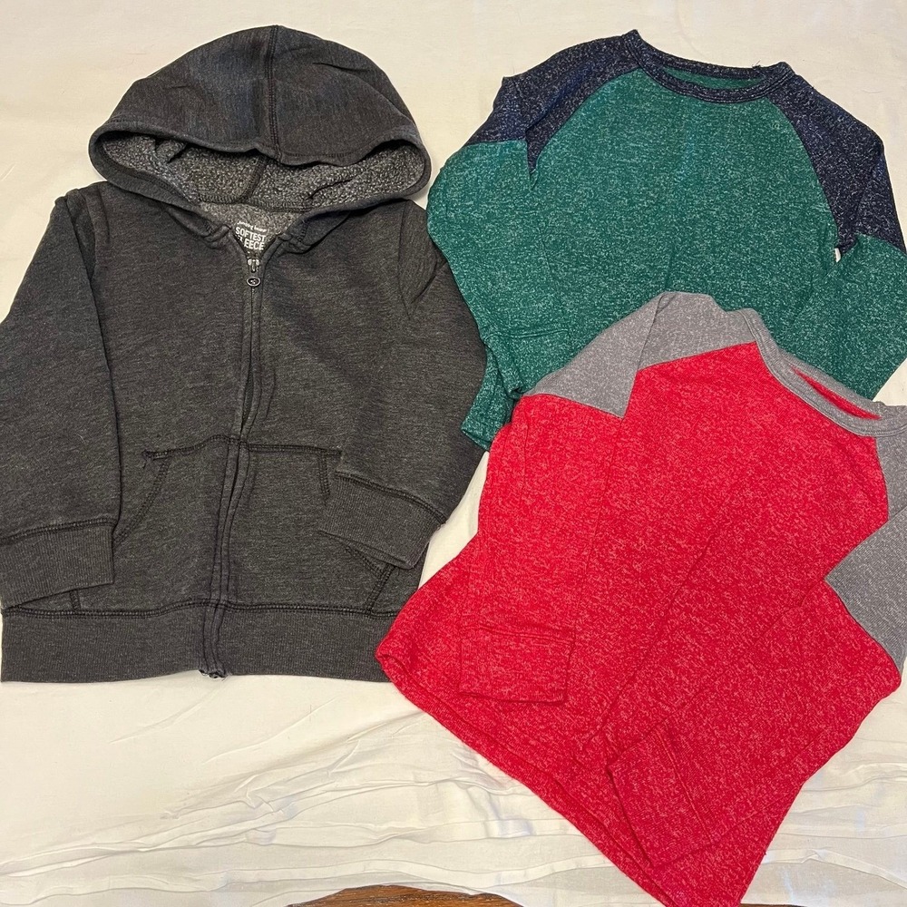4t Boys Hoodie and soft Long Sleeve Shirts (2548)